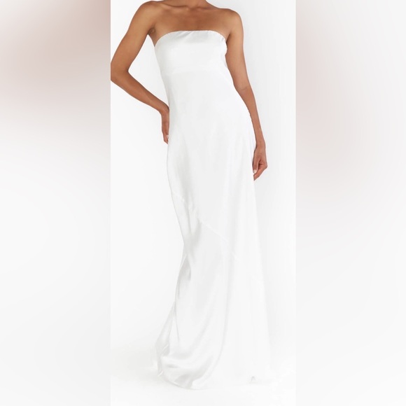 Show Me Your MuMu Dresses & Skirts - Show me your mumu Taylor Tube Maxi Dress white